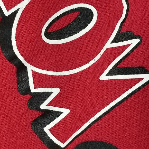 Tom and Jerry sweatpants lounge pants women's large red Pockets fleece flawed - Picture 4 of 12